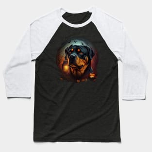 Rottweiler halloween Baseball T-Shirt